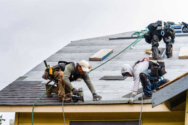 Professional Roofing technician working in Folly Beach, SC
